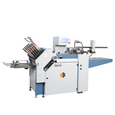 480mm Genişlik İlaç Broşürü Katlama Makinesi Yüksek Performanslı Besleyicili 12 Toka Plakası