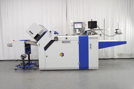 TS Serisi Uçerk Kağıt Katlama Makinesi Büyük Format Genişliği 480mm Ekleme Farmasötik
