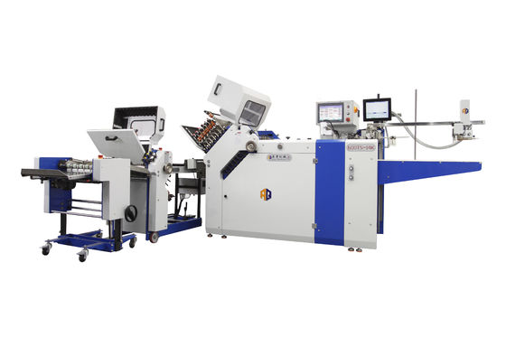 Talimat Broşürleri İçin Hızlı Hızlı Geniş Formatlı Kağıt Katlama Makinesi 70 * 120mm 300gsm
