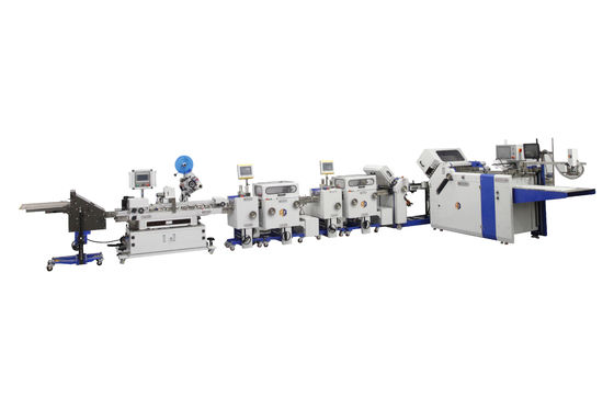 Yüksek Hızlı Farmasötik Broşür Katlama Makinesi 600mm Etiketle 600TS / 480TS