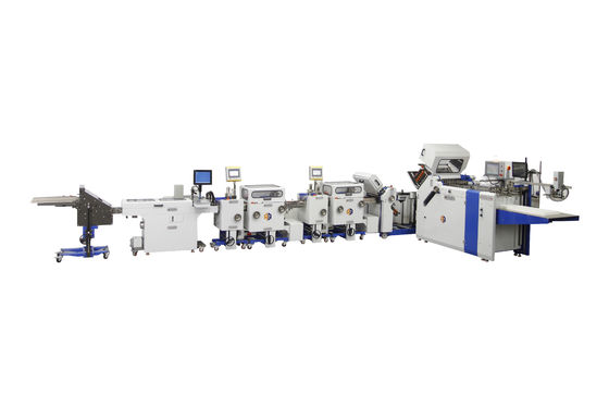 4.2KW Büyük Formatlı Farmasötik Broşür Katlama Makinesi Kemer Sürüşü ile 300gm