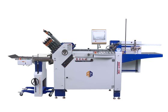 Yüksek Kaliteli Ticari Kağıt Katlama Makinesi Kağıt Üç Katlama Makinesi Mini Talimat Katlama Broşürü