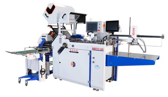 480 mm endüstriyel kağıt katlama makinesi katlanmış kitapçık için çapraz bıçak dosyası ile